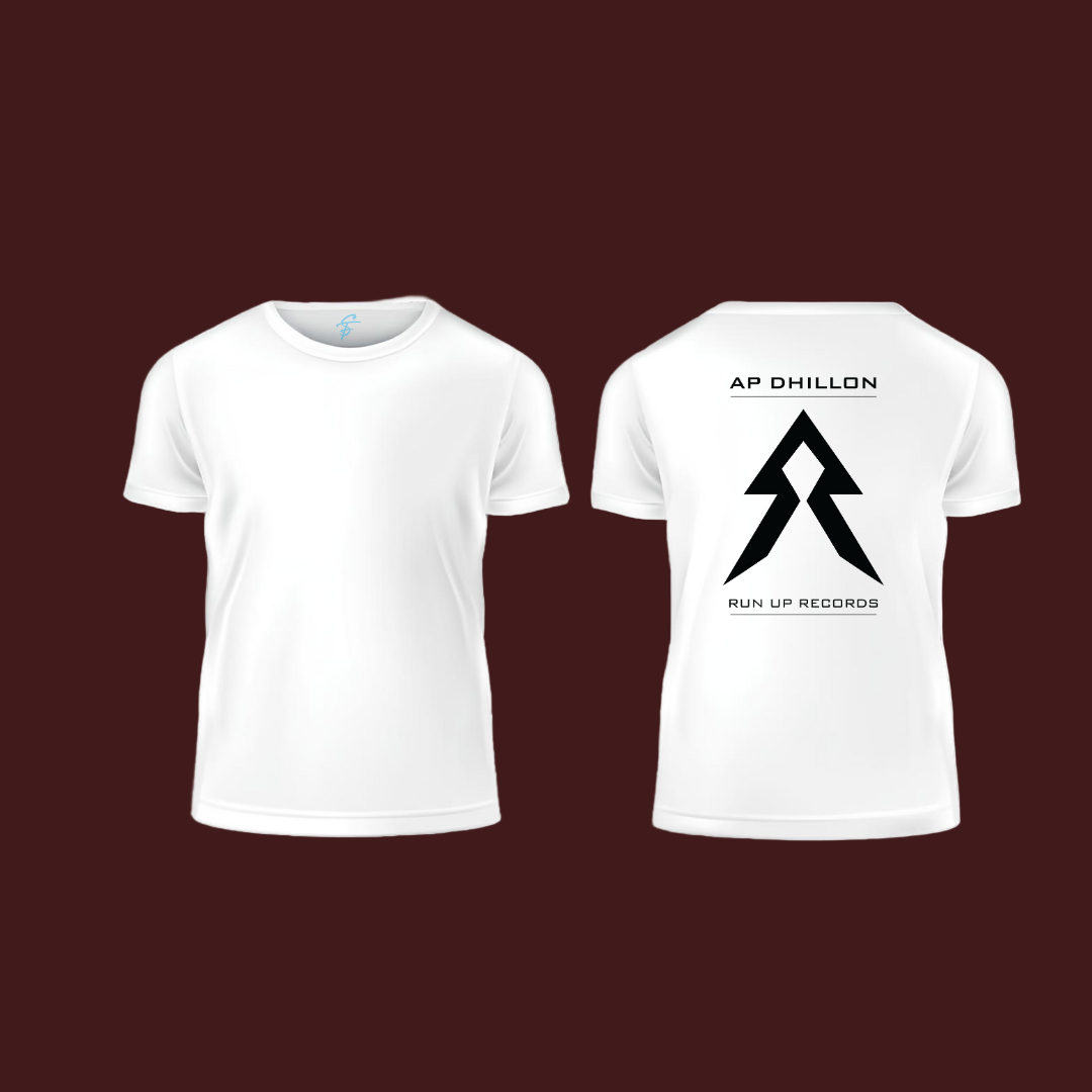 AP Dhillon, Run Up Records, T-Shirt, 100% Cotton